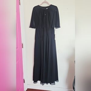 New Mikael Aghal Modal Cape Gown